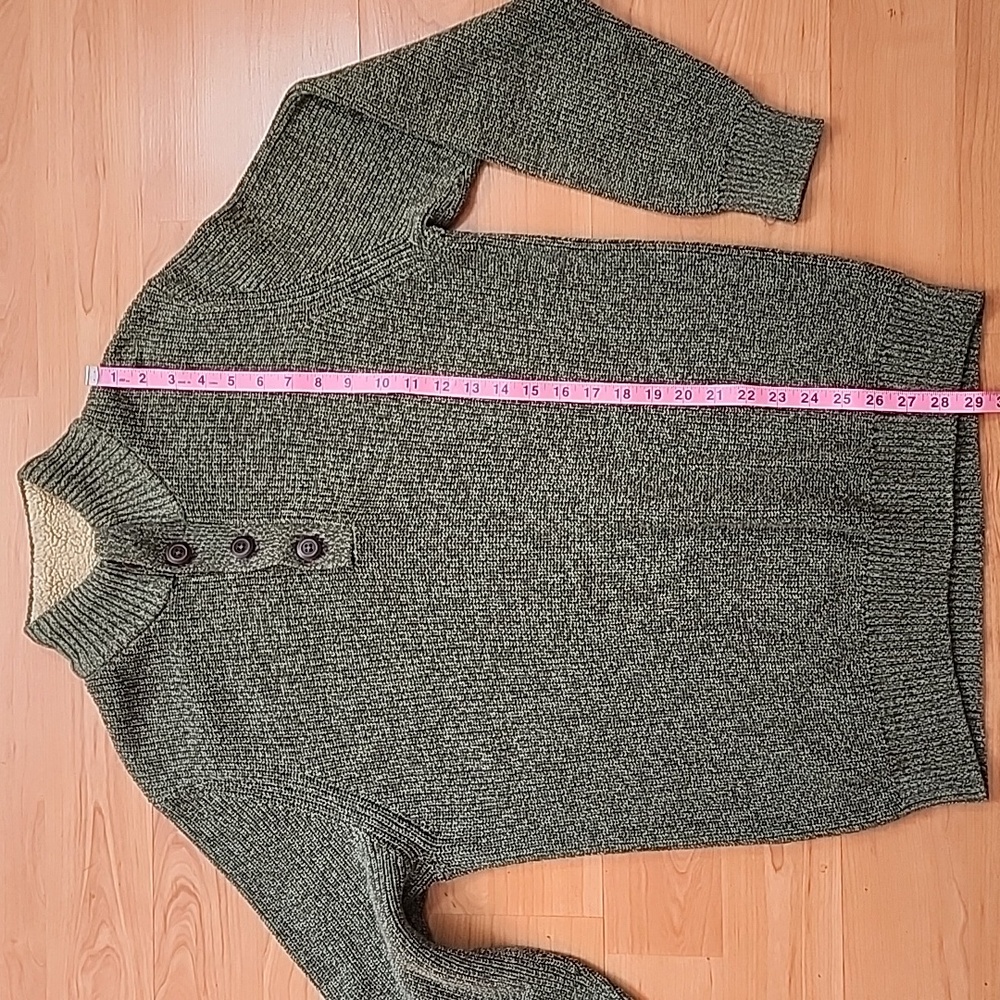 G.H. Bass & Co Green Chunky Long Sleeve Pullover Sweater - Picture 4 of 9